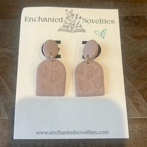 Handmade Clay Floral Stud Earrings